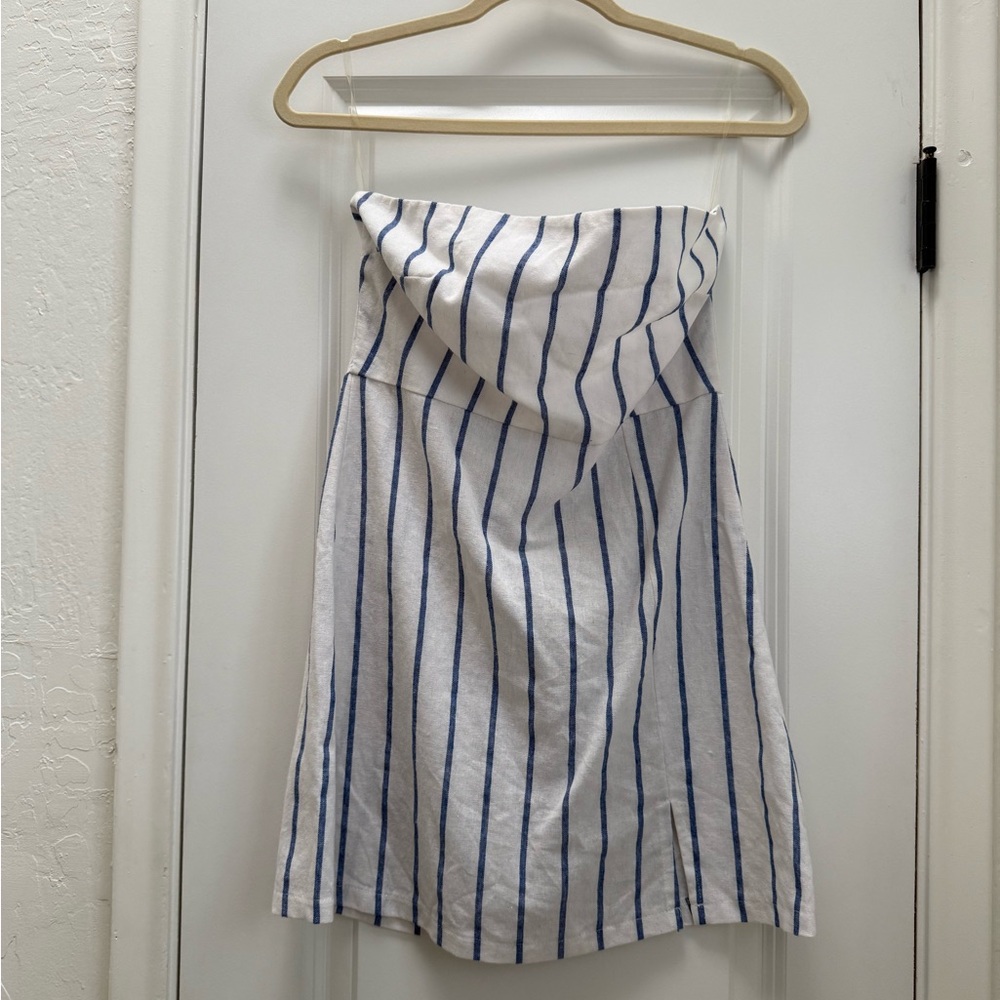 SNDYS Striped Blue and White Minidress
